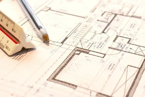 Image of architect Whittlesey drawings